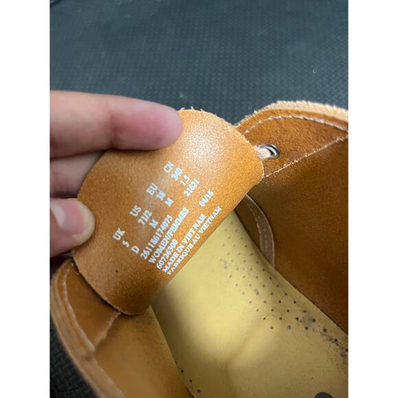 CLARKS‎ ORIGINALs Desert Boots CFS Charles F. Stead LEEDS ENGLAND Size 7.5 Pink - Picture 8 of 9